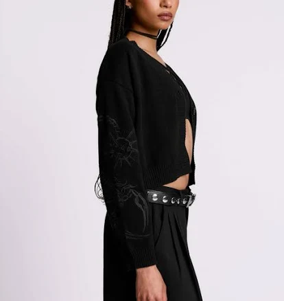 Scorpion Cropped Cardigan