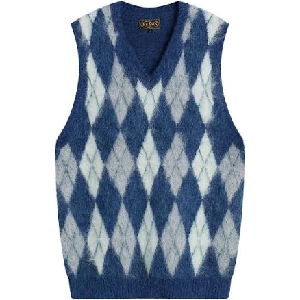 Beams Argyle Mohair Vest