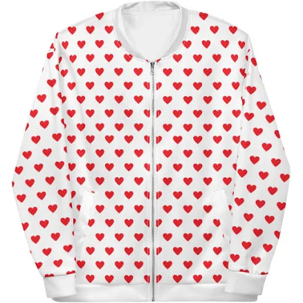Heart Tile Bomber Jacket Inspired by Harry Styles