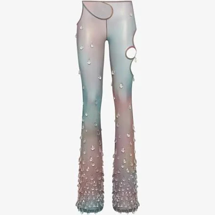 Gcds Women's Sita Crystal Drop Pants
