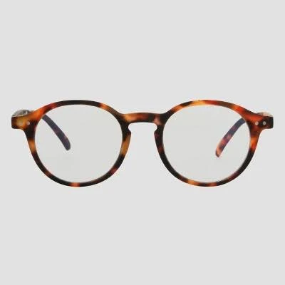 Men's Plastic Round Light Filtering Glasses