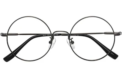 Retro-Vintage Flexible Metal Round Eyeglasses