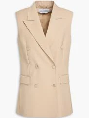 Gabriela Hearst Mayte Double-breasted Silk And Wool-blend Vest Women