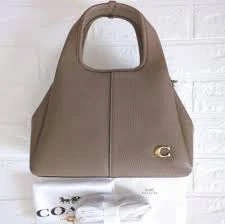 Coach Lana Pebbled-Leather Tote Bag