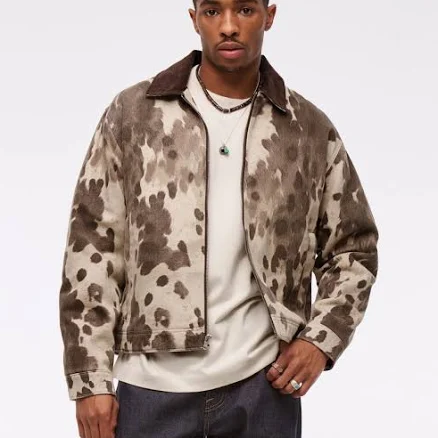 Men's Ford Workwear Zip Jacket in Olive Camo | Size L | Abercrombie & Fitch