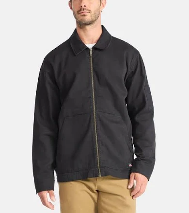 Dickies Men's Lightweight Cotton Twill Zip Jacket