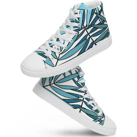 Tropic Palms Canvas High Tops
