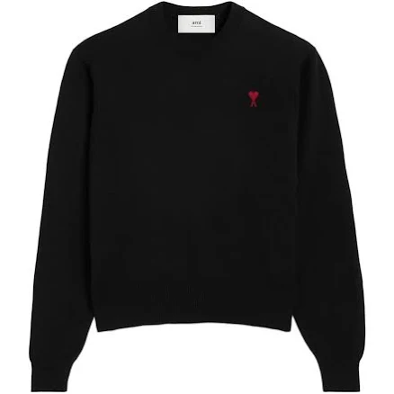 Ami Logo-embroidered Wool Jumper