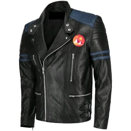 Decentaland Bomber Leather Jacket