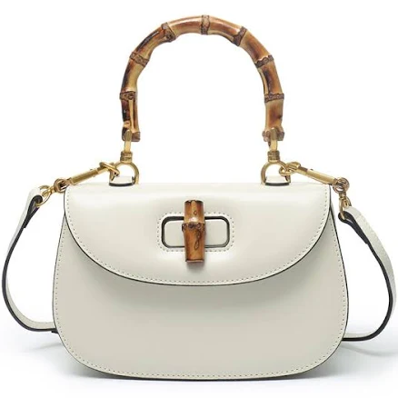 Genuine Leather Retro Bamboo Mini Bag