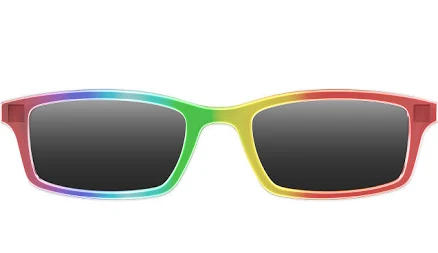 Magnetic Polarized Rainbow Gradient Clip-on Glasses