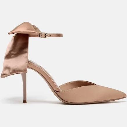 Zara Satin Bow Shoes