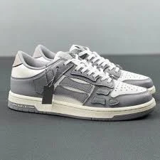 Amiri Skel Top Low Grey White