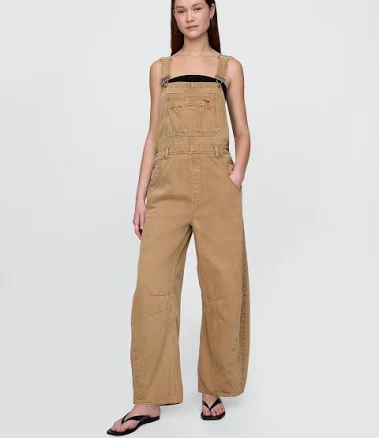 Gap Women's Ultrasoft Denim Horseshoe Overalls
