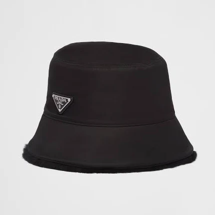 Prada Shearling Bucket Hat