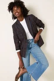 EVEREVE Women's Jackie Plaid Blazer