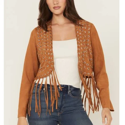 Vocal Women's Fringe Cropped Jacket