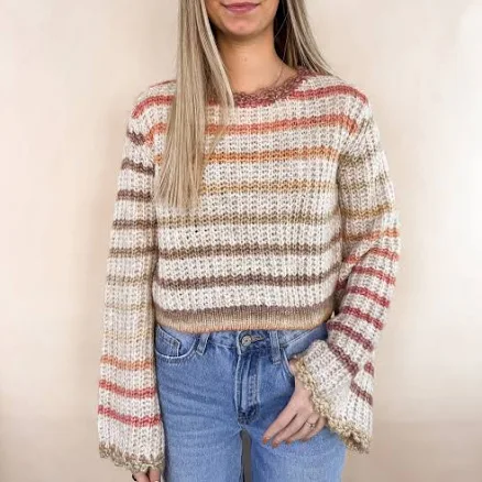Stripe Crop Sweater