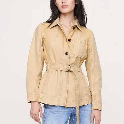 Banana Republic Women's Cotton Canvas Shirt Jacket