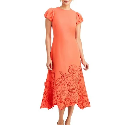 Mestiza New York Women's Perla Floral-Embroidered Midi Dress