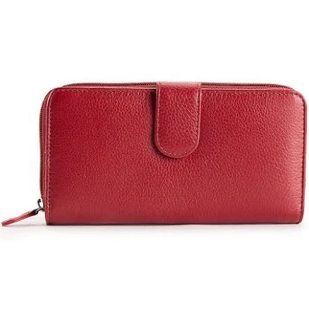 All in One Leather Clutch