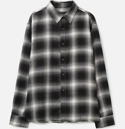 Beach Brains Plaid Hold LS Shirt