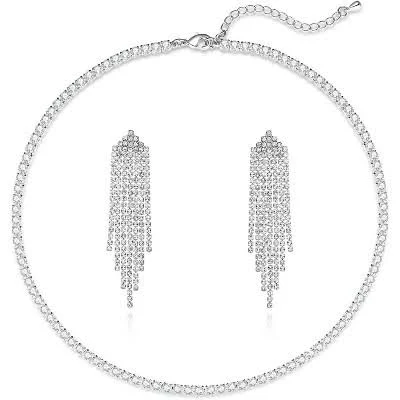 14K Gold Plated Rhinestone Butterfly Choker Necklace
