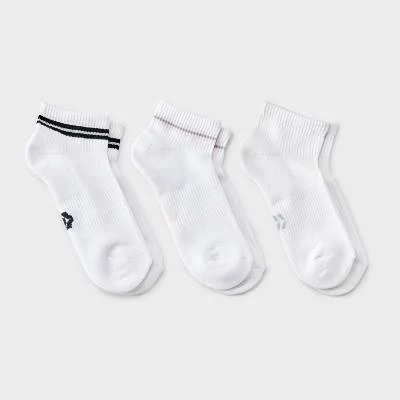 All In Motion Women's Striped Ankle Athletic Socks