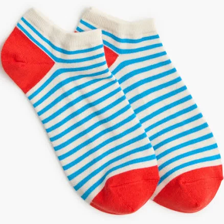 J.Crew Women's Mariner-Stripe Ankle Socks