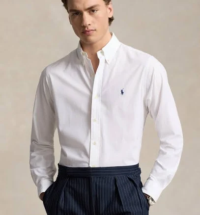 Ralph Lauren Men's Classic Fit Stretch Poplin Shirt