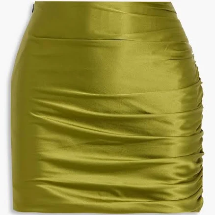 Sei Silk-Satin Mini Skirt