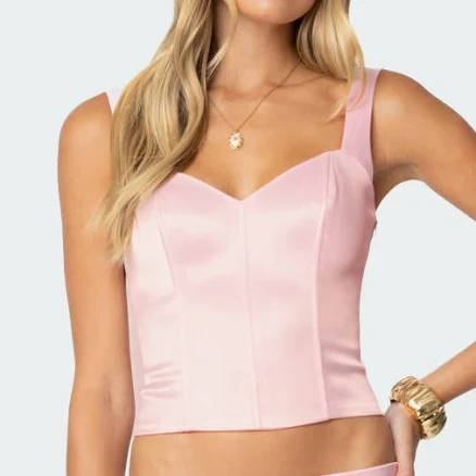 Edikted Women's Camila Satin Mini Skirt