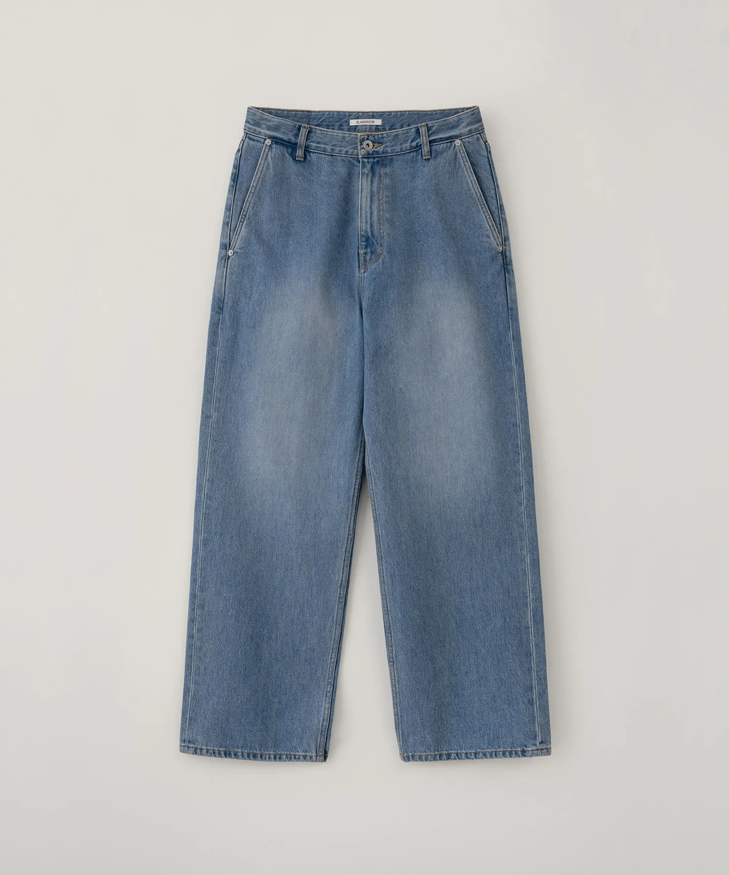 Blue Washed Denim Pants