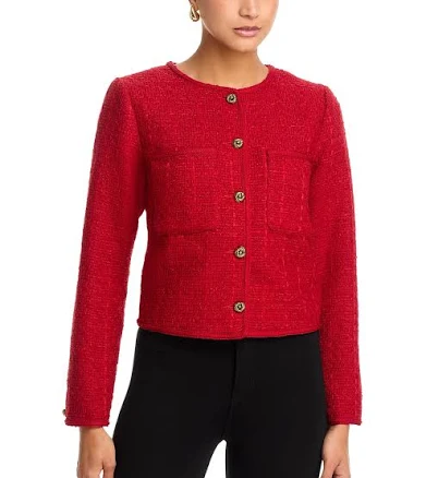 AQUA Women's Tweed Jacket