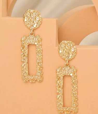 Hadley Malleable Textured Door Knocker Post Earrings
