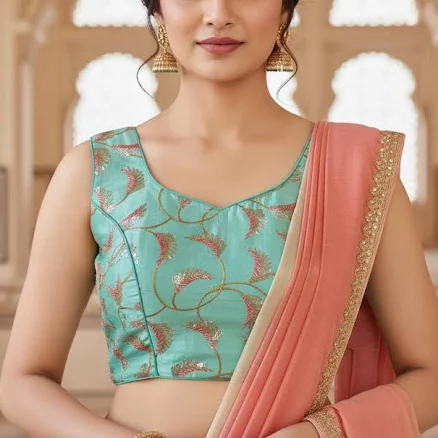 Embroidered Silk Blouse