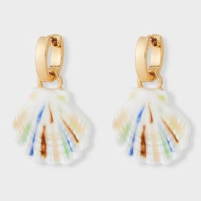 Universal Thread Shell Drop Earrings
