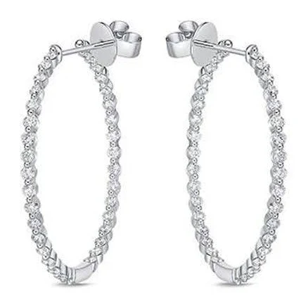 Mémoire Diamond Hoop Earrings