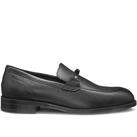 Hugo Boss Logo-plaque Saffiano-leather Loafers