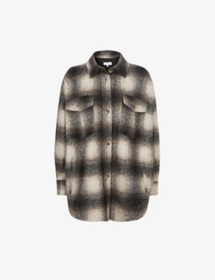 Emery Checked Woven Overshirt