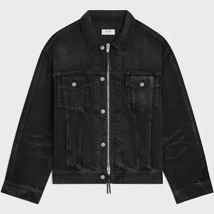CELINE Men's Cotton Denim Trucker Jacket