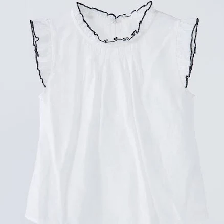 Contrast Stitch Sleeveless Top