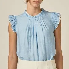 English Factory Women's Contrast Stitch Sleeveless Top