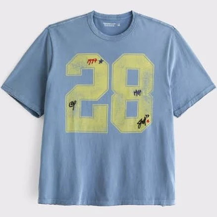 Abercrombie & Fitch Men's Distressed Tee