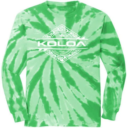 Koloa Surf Co. Diamond Thruster Logo Long Sleeve Tie-Dye T-Shirt