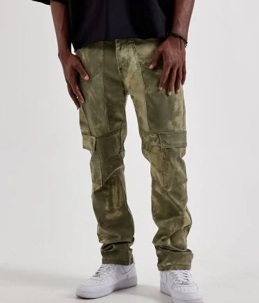 Waimea Men's Tie-dye Slim Cargo Pants