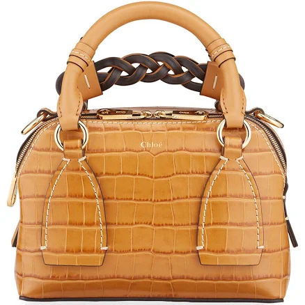 Chloe Women's Daria Croc-Embossed Calf-skin Leather Crossbody Bag