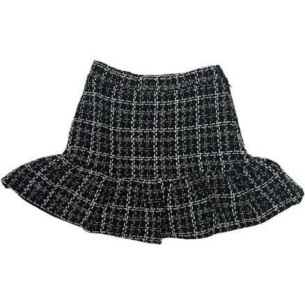 AW23/24 Tweed Ruffle Mini Skirt