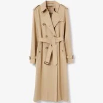 Burberry Long Waterloo Heritage Trench Coat size 12 petite