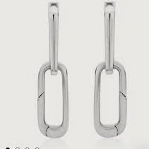 Monica Vinader Women's Sterling Silver Alta Capture Charm Earrings